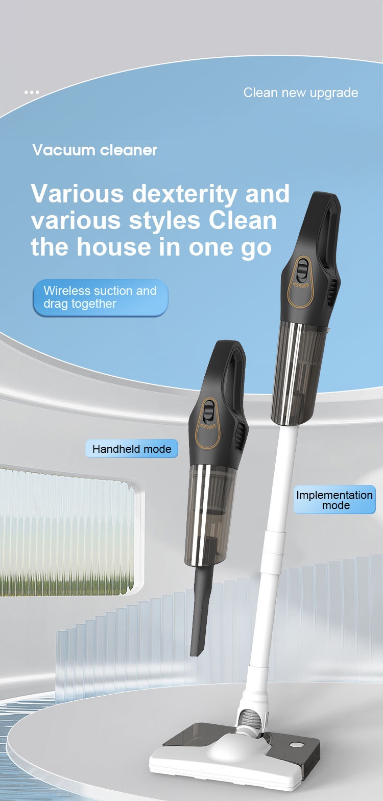 120W Wireless Handheld Vacuum Cleaner, 10kPa Powerful Suction, Lightweight & Portable for Home & Car, 5-Double Noise Reduction, 30-Min Battery Life