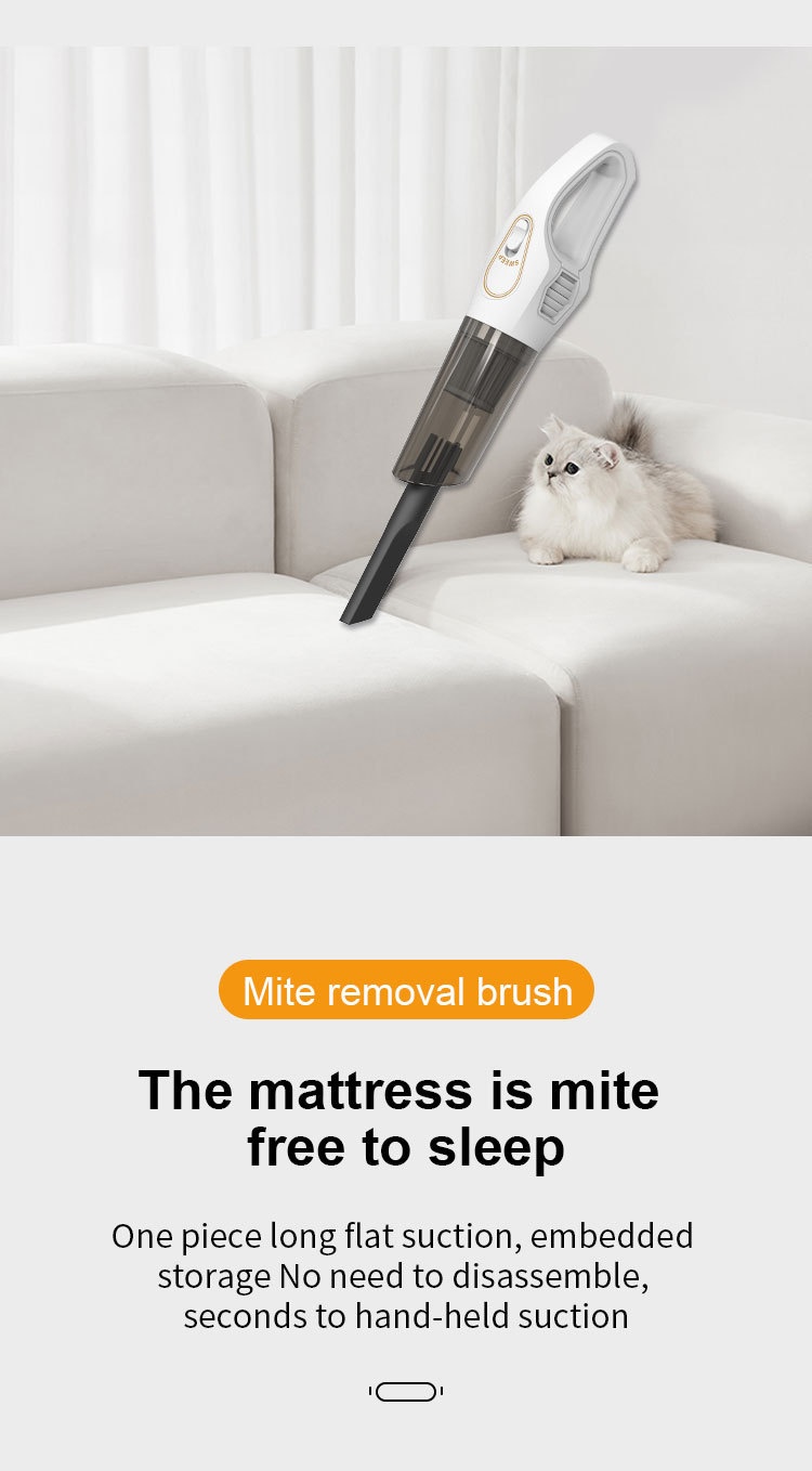 120W Wireless Handheld Vacuum Cleaner, 10kPa Powerful Suction, Lightweight & Portable for Home & Car, 5-Double Noise Reduction, 30-Min Battery Life