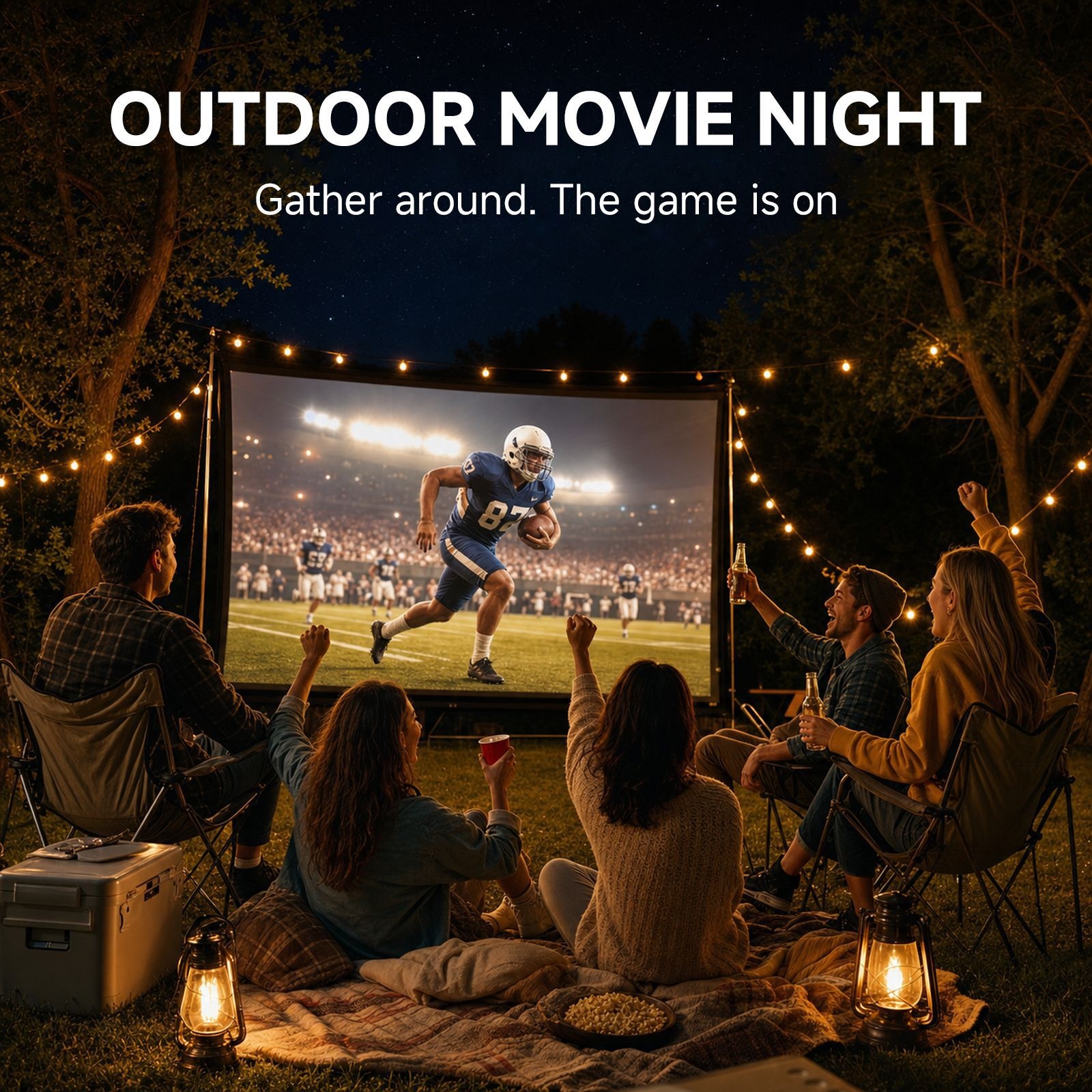 Mini Portable Projector, Native 720P HD Video Projector with Dual-Band WiFi & HDMI, 180 ANSI Lumens, 120" Display, Auto-Focus, Built-in Speakers for Home Theater and Outdoor Movies