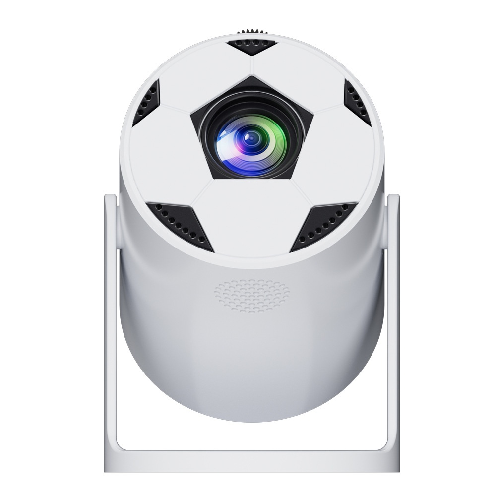 Mini Football Projector, 720P HD Portable Movie Projector with WiFi 6 & HDMI, 200 ANSI Lumens, 110" Display, Built-in High-Fidelity Speaker for Home Theater