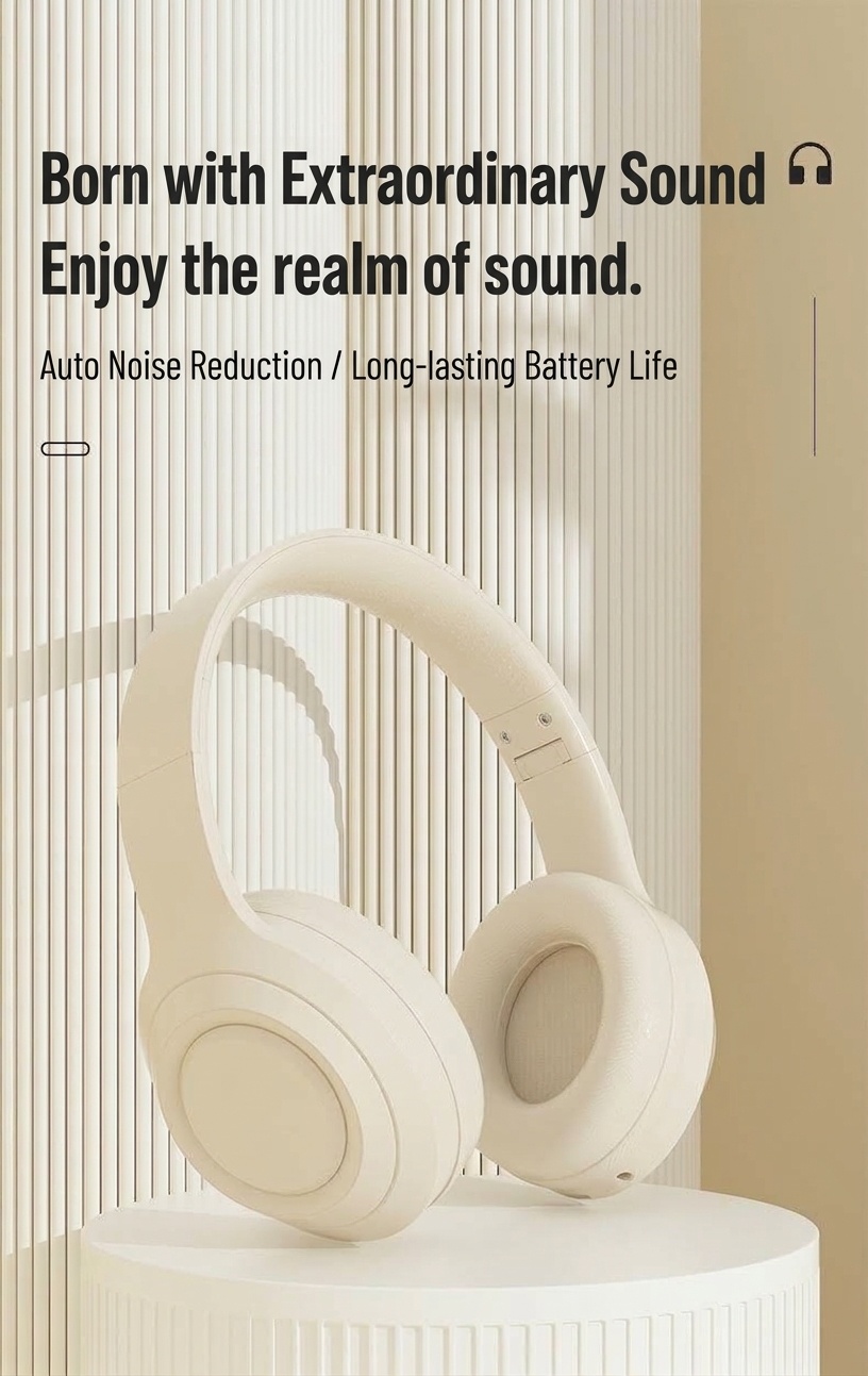 Wireless Over-Ear Bluetooth Foldable Headphones