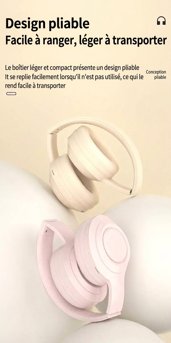Wireless Over-Ear Bluetooth Foldable Headphones