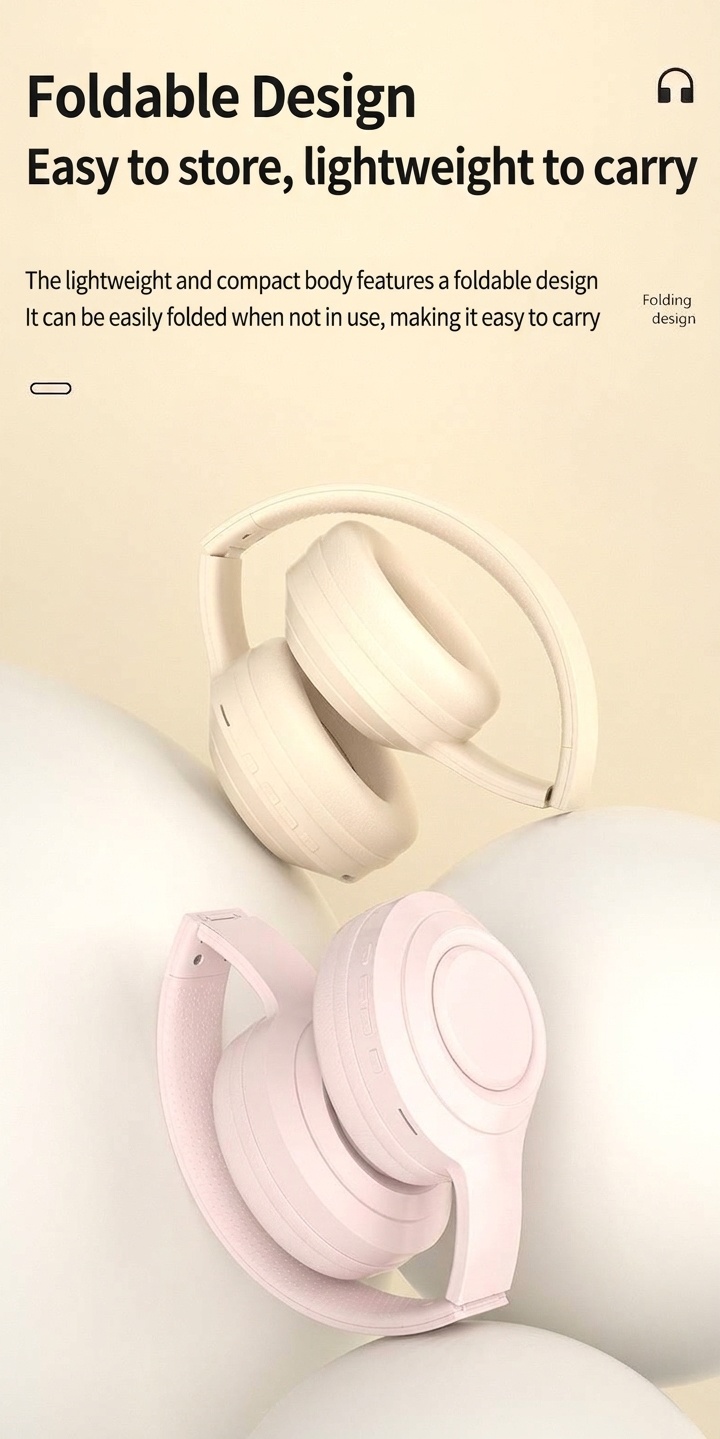 Wireless Over-Ear Bluetooth Foldable Headphones