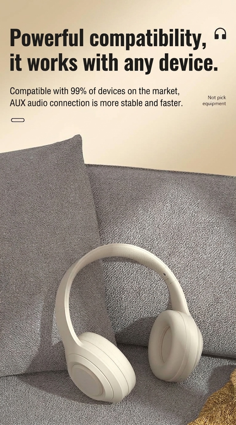 Wireless Over-Ear Bluetooth Foldable Headphones