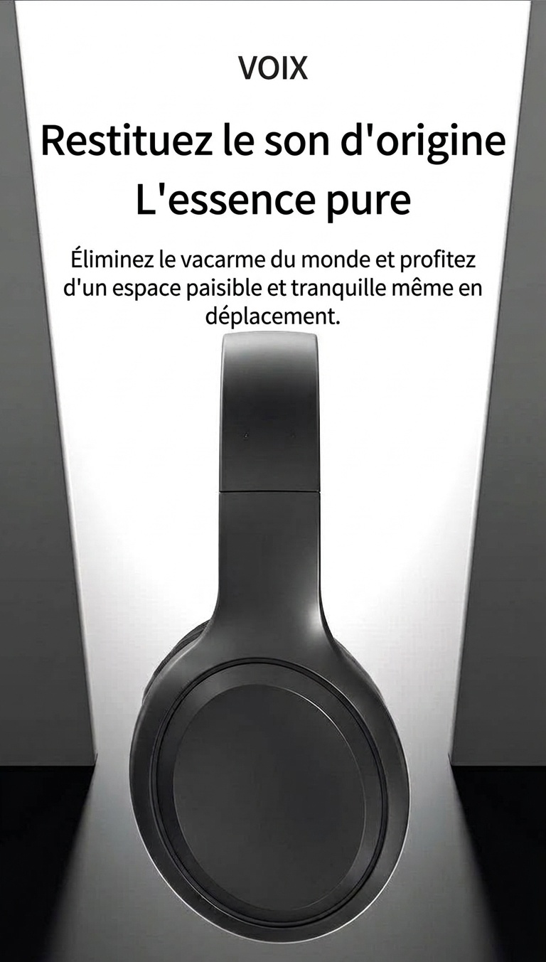 Wireless Over-Ear Bluetooth 5.3 Foldable Headphones