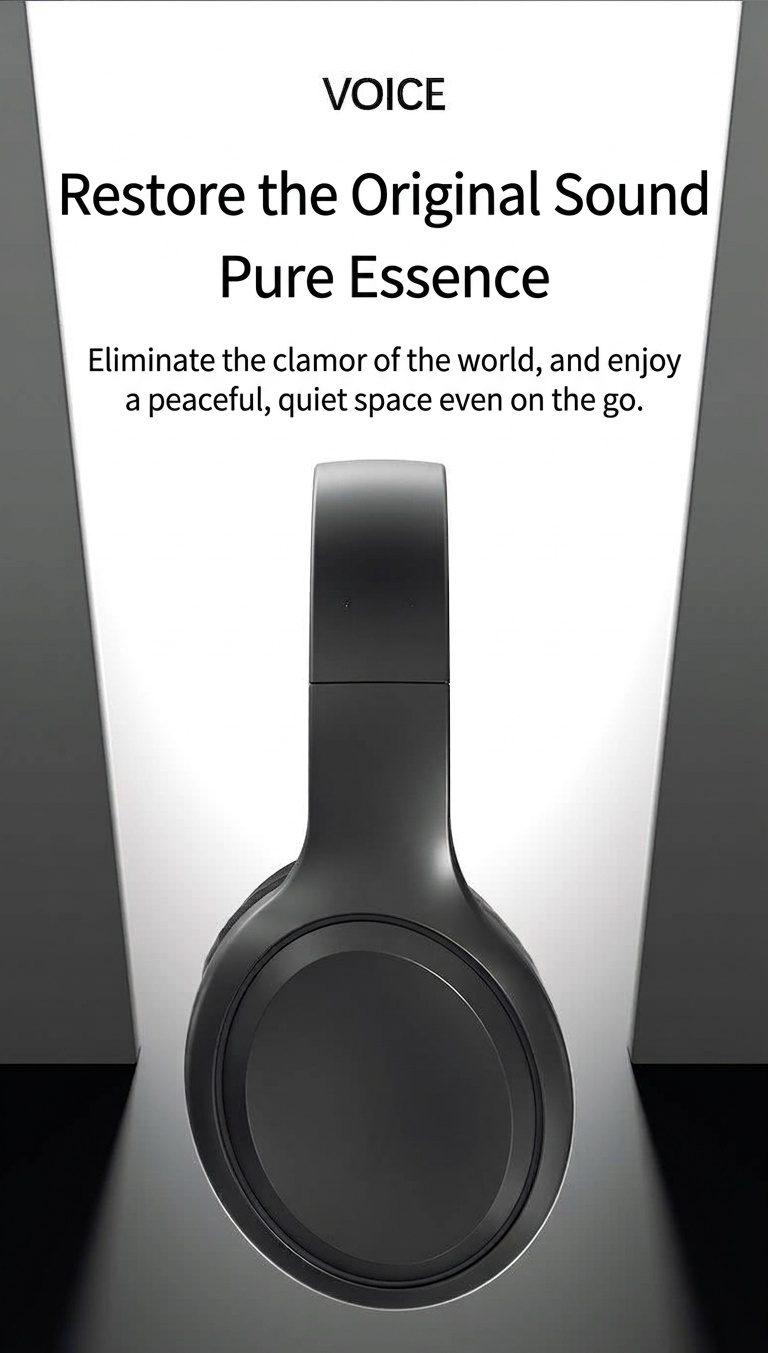 Wireless Over-Ear Bluetooth 5.3 Foldable Headphones
