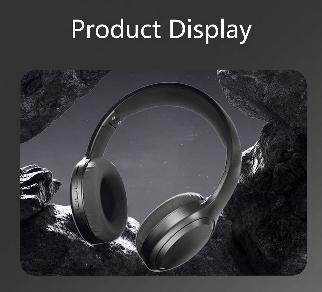 Wireless Over-Ear Bluetooth 5.3 Foldable Headphones