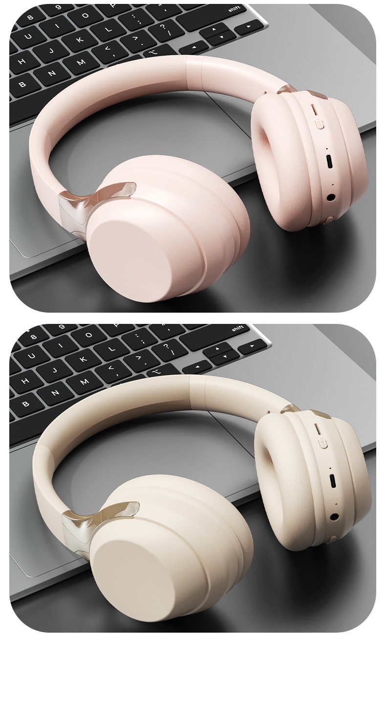 Foldable Wireless Over-Ear Bluetooth 5.3 Headphones
