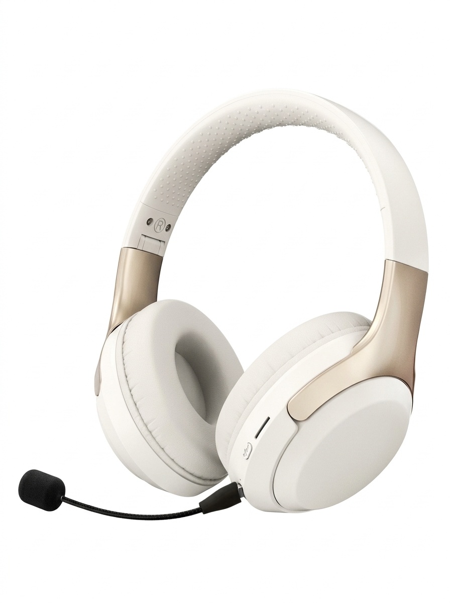 Wireless Bluetooth 5.3 Over-Ear Headphones with Mic
