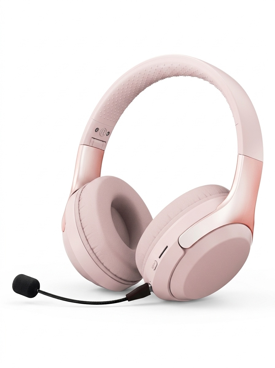 Wireless Bluetooth 5.3 Over-Ear Headphones with Mic