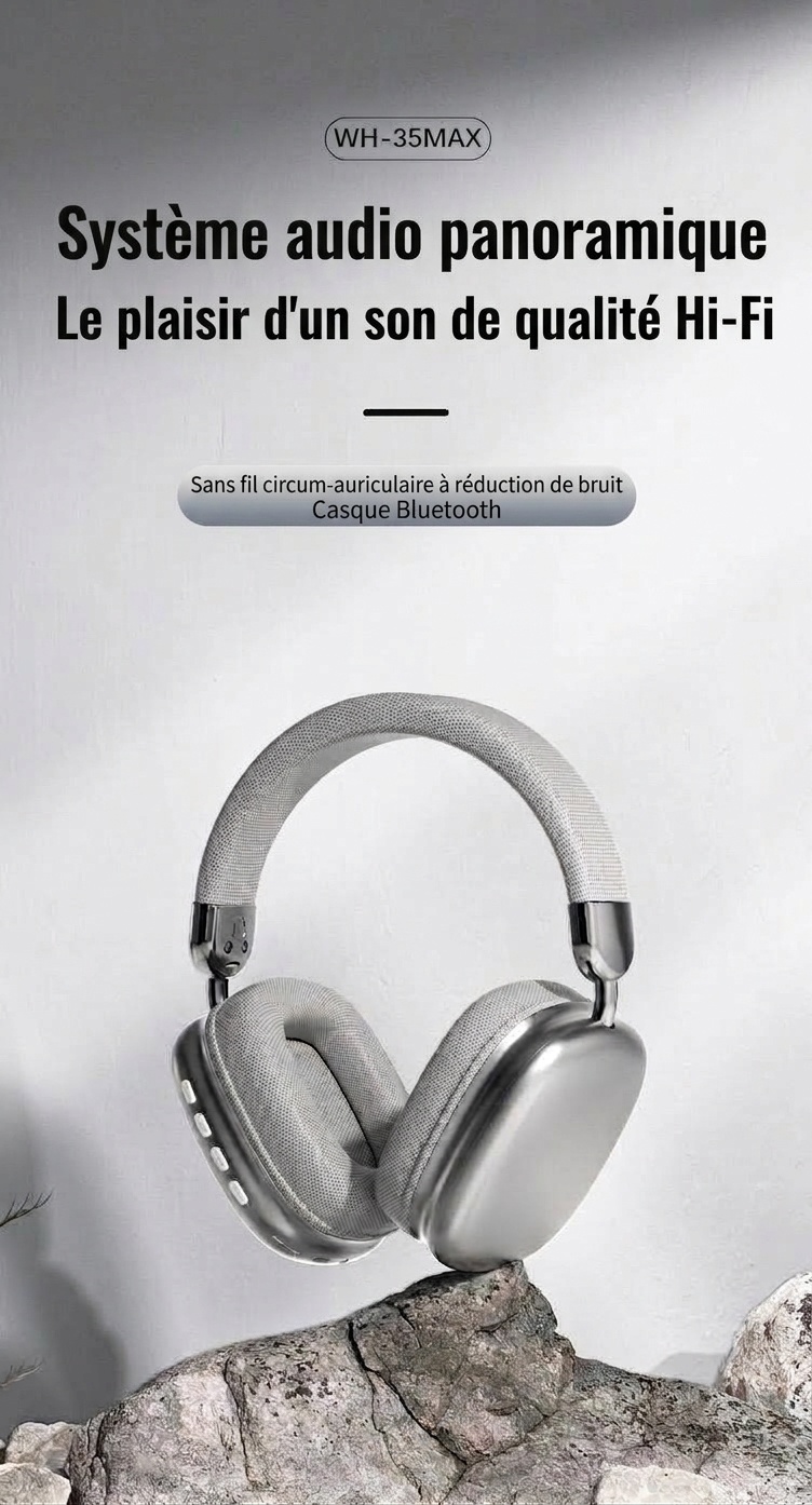 WH-35MAX Wireless Over-Ear Bluetooth 5.3 Headphones