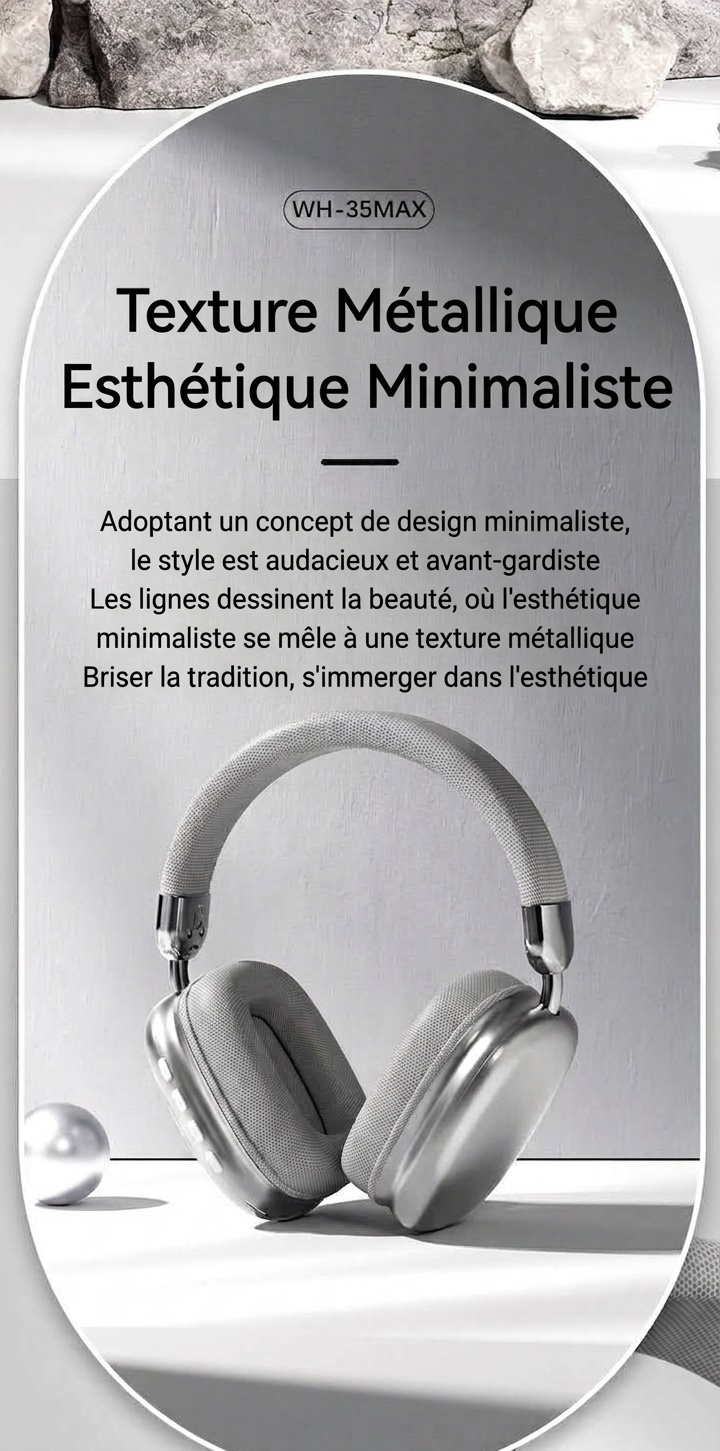 WH-35MAX Wireless Over-Ear Bluetooth 5.3 Headphones