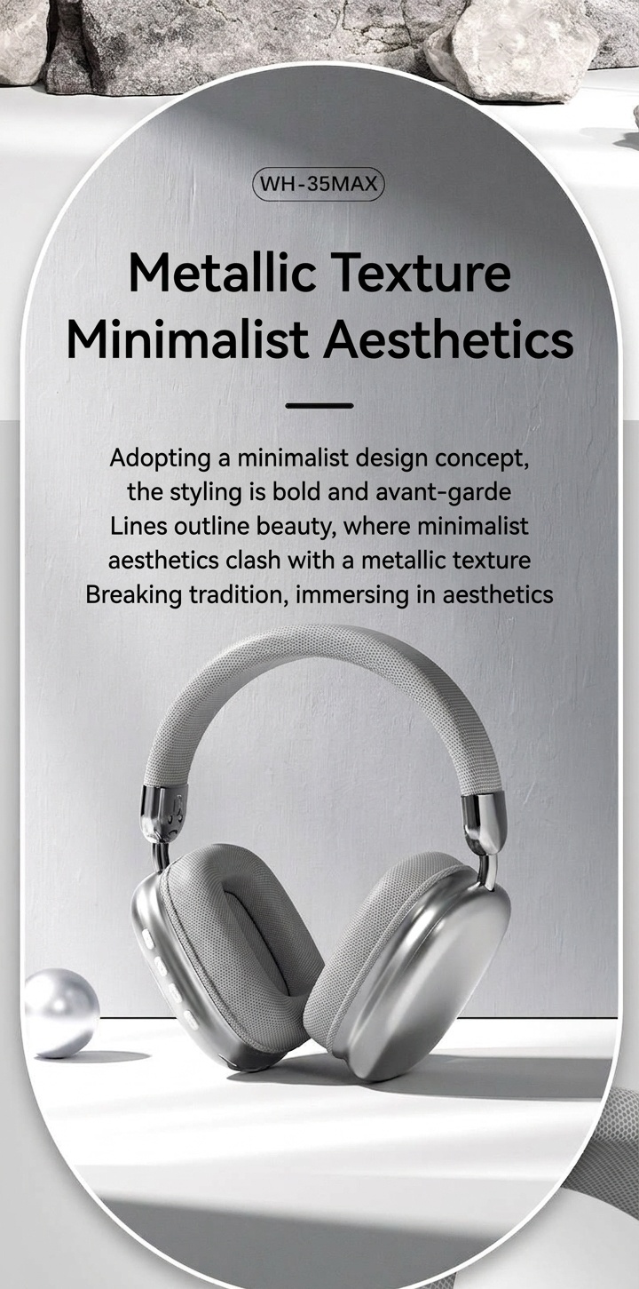 WH-35MAX Wireless Over-Ear Bluetooth 5.3 Headphones