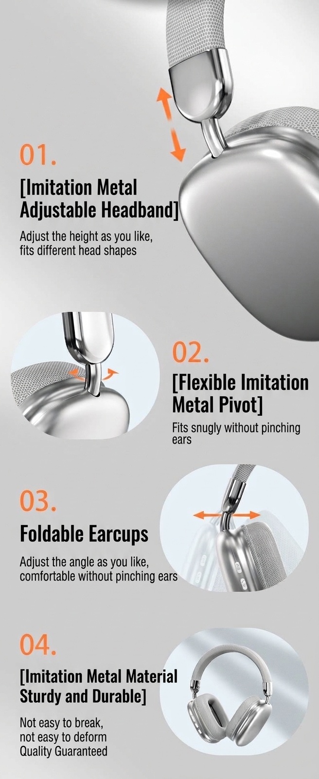 WH-35MAX Wireless Over-Ear Bluetooth 5.3 Headphones