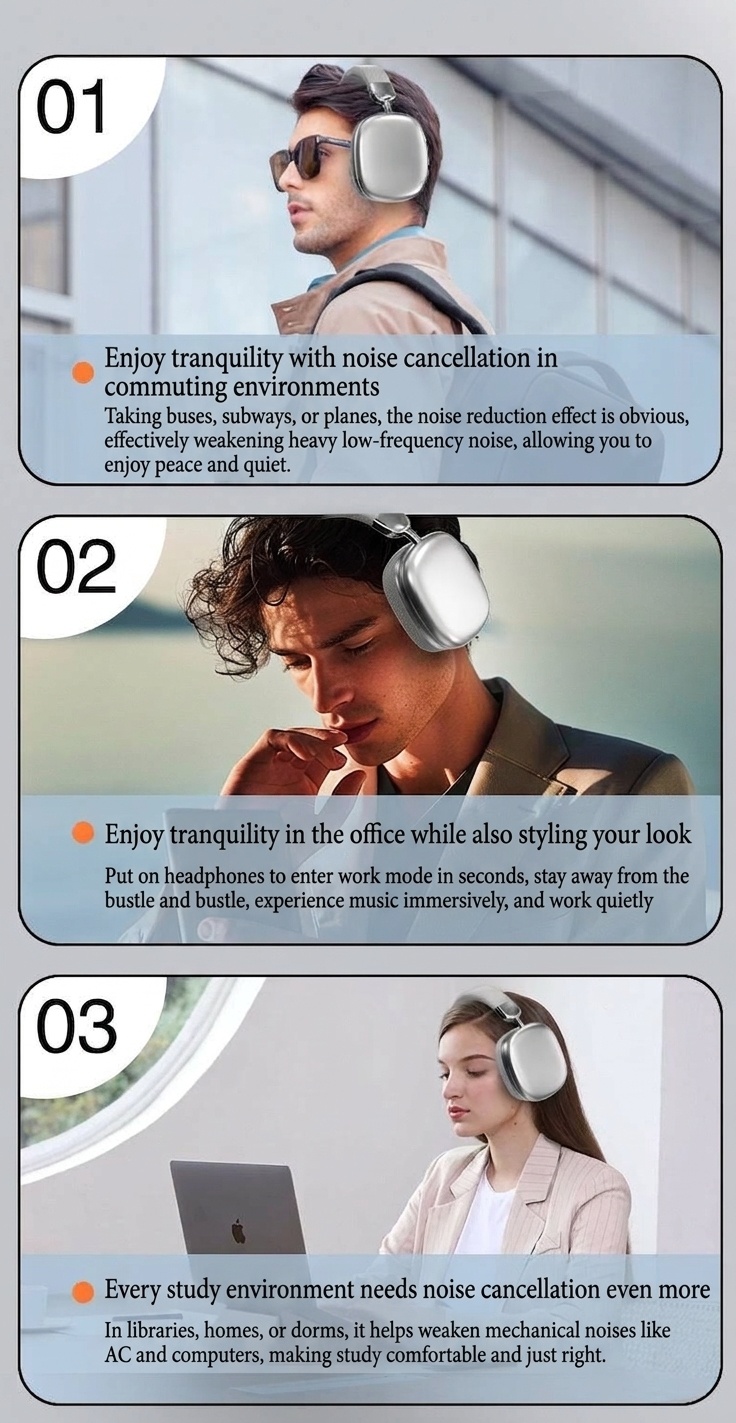 WH-35MAX Wireless Over-Ear Bluetooth 5.3 Headphones