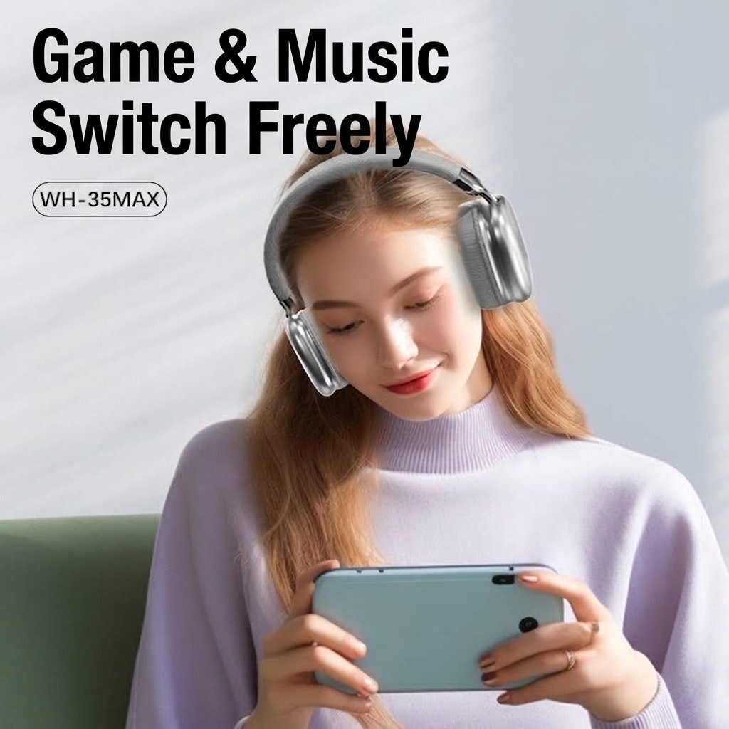 WH-35MAX Wireless Over-Ear Bluetooth 5.3 Headphones