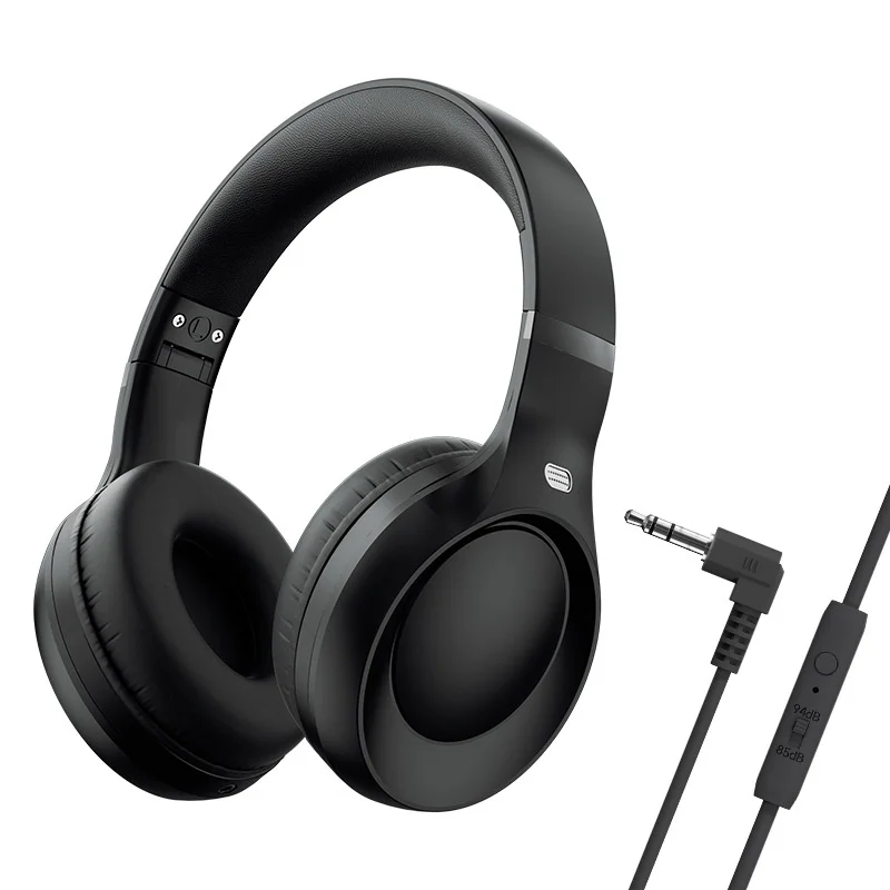 Kids Wireless Bluetooth 5.0 Headphones with Safe 85dB Volume Limiting, BPA-Free Lightweight Foldable On-Ear Headset with Comfortable Ear Pads for School & Travel
