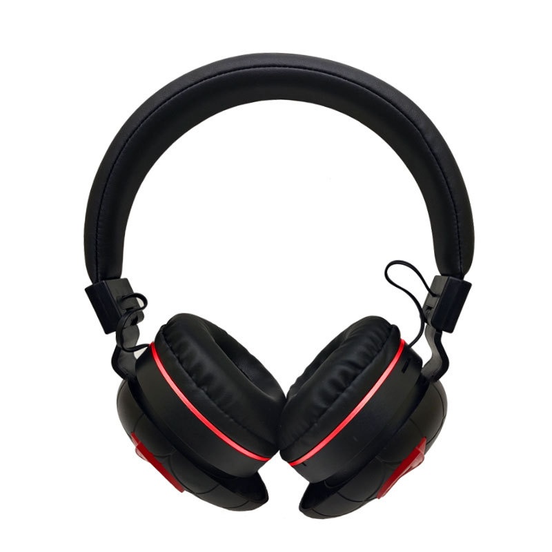 Kids Wireless Bluetooth 5.3 Headphones with RGB Glowing Light, Built-in Mic, 40mm Drivers & Soft Over-Ear Cushion Pads, Foldable Stereo Gaming Headset for Children