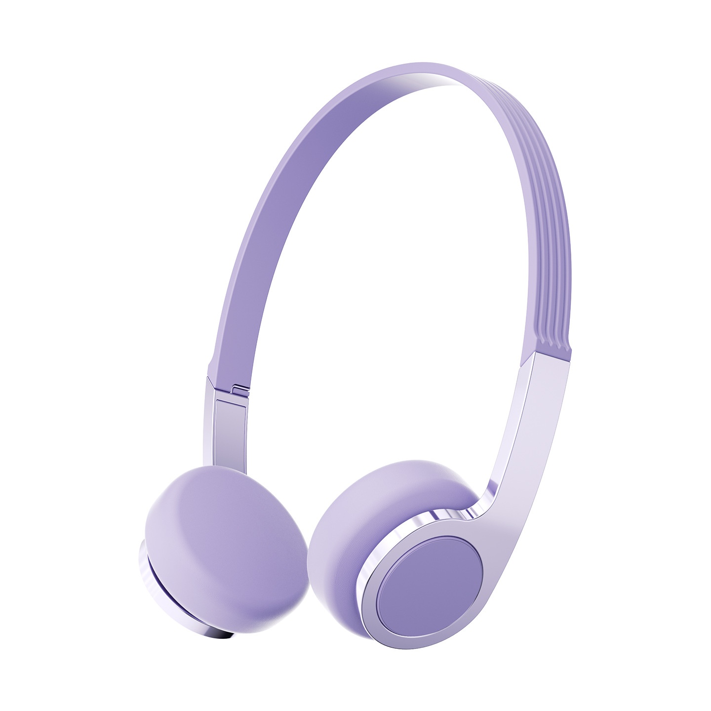 Wireless Bluetooth 5.3 On-Ear Headphones with AI Noise Cancellation Mic, Large Audio Drivers, Lightweight Ergonomic Soft Ear Cushions for Calling & Commute