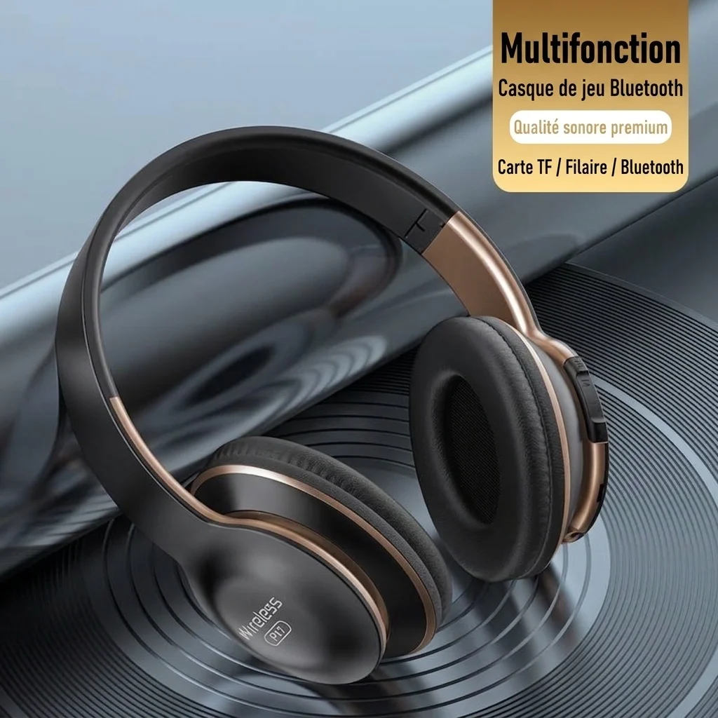 Active Noise Cancelling Wireless Bluetooth 5.0 Over-Ear Headphones with 40mm Drivers, 30-Hour Playtime, Deep Bass Hi-Fi Audio, Soft Protein Ear Cushions