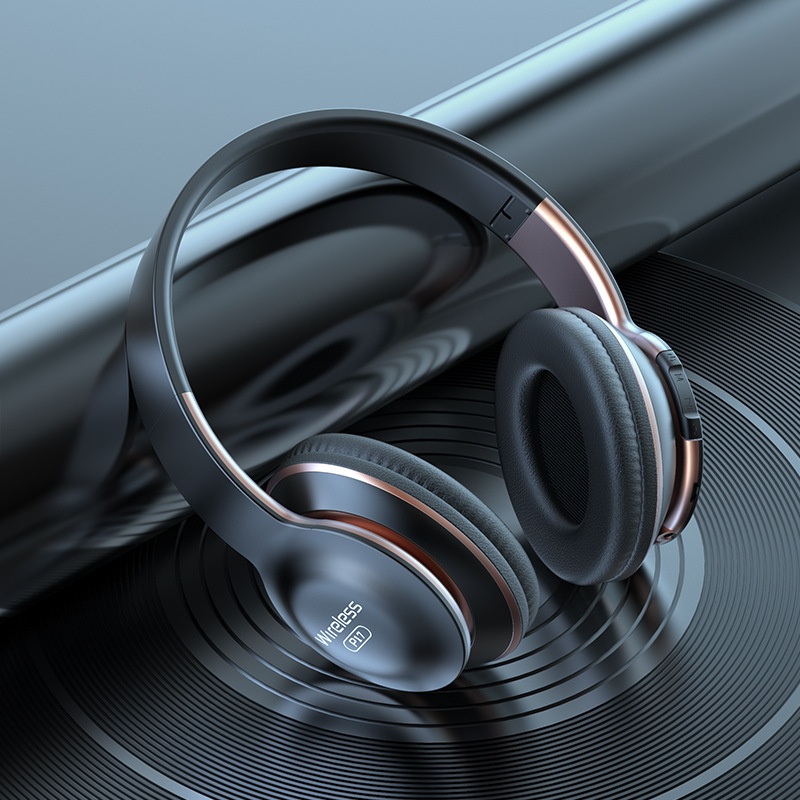 Active Noise Cancelling Wireless Bluetooth 5.0 Over-Ear Headphones with 40mm Drivers, 30-Hour Playtime, Deep Bass Hi-Fi Audio, Soft Protein Ear Cushions