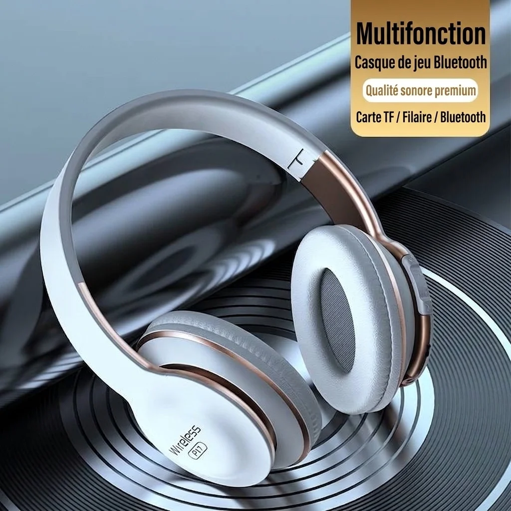 Active Noise Cancelling Wireless Bluetooth 5.0 Over-Ear Headphones with 40mm Drivers, 30-Hour Playtime, Deep Bass Hi-Fi Audio, Soft Protein Ear Cushions