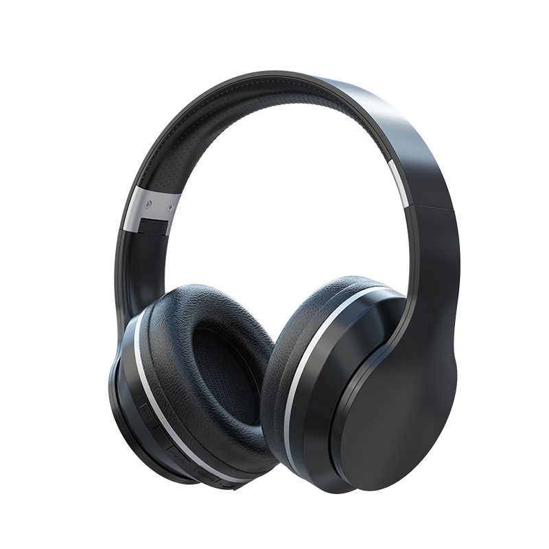 Wireless Bluetooth 5.1 Over-Ear Headphones with Immersive Hi-Fi Stereo Sound, Long Battery Life, Ultra-Soft Cushion Ear Pads & Built-in Mic, Foldable Headset