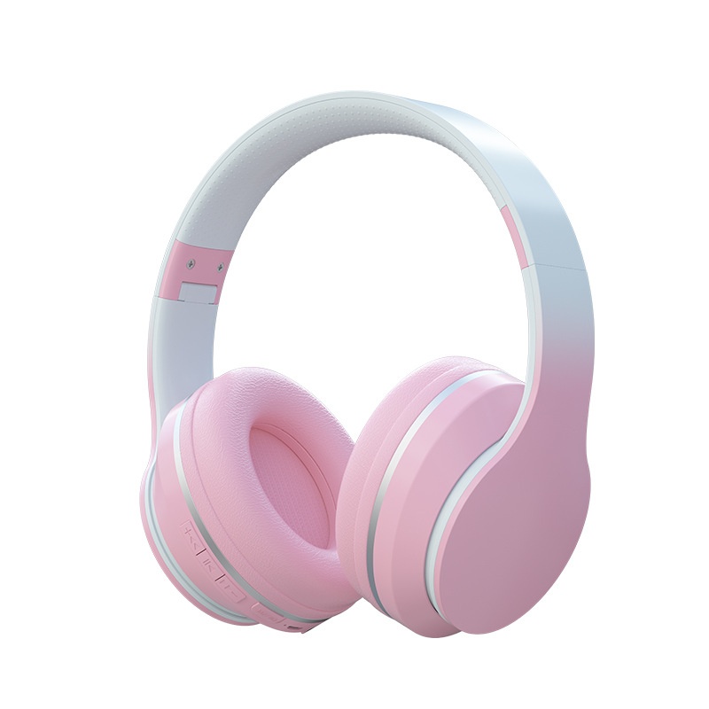 Wireless Bluetooth 5.1 Over-Ear Headphones with Immersive Hi-Fi Stereo Sound, Long Battery Life, Ultra-Soft Cushion Ear Pads & Built-in Mic, Foldable Headset