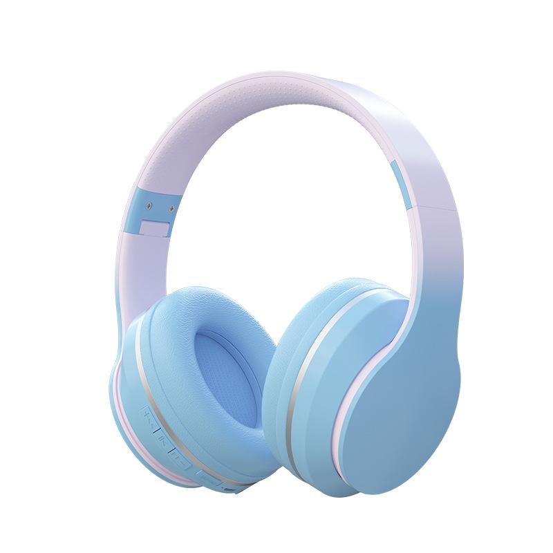 Wireless Bluetooth 5.1 Over-Ear Headphones with Immersive Hi-Fi Stereo Sound, Long Battery Life, Ultra-Soft Cushion Ear Pads & Built-in Mic, Foldable Headset