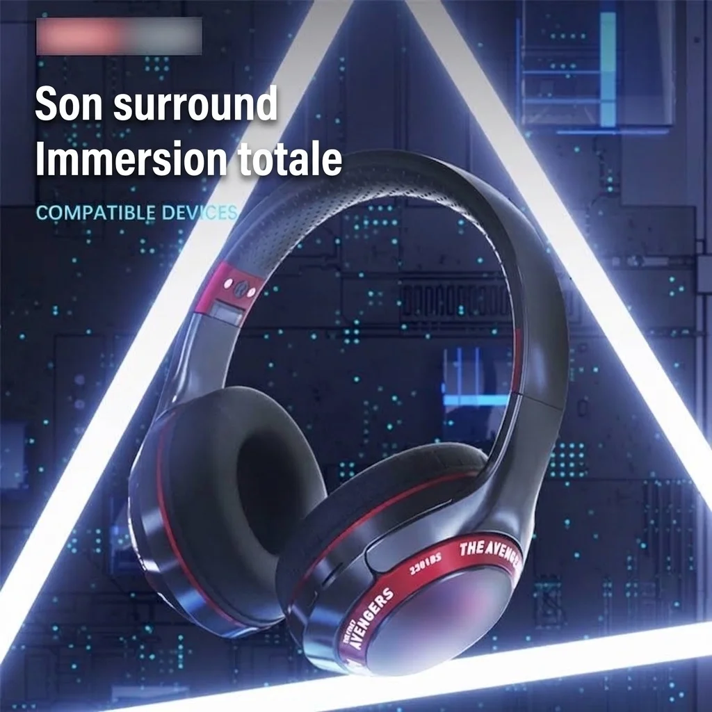 Active Noise Cancelling Wireless Bluetooth 5.0 Headphones with 40mm Drivers, Deep Bass Sound, Extended Playtime & Ergonomic Over-Ear Cushions for Travel