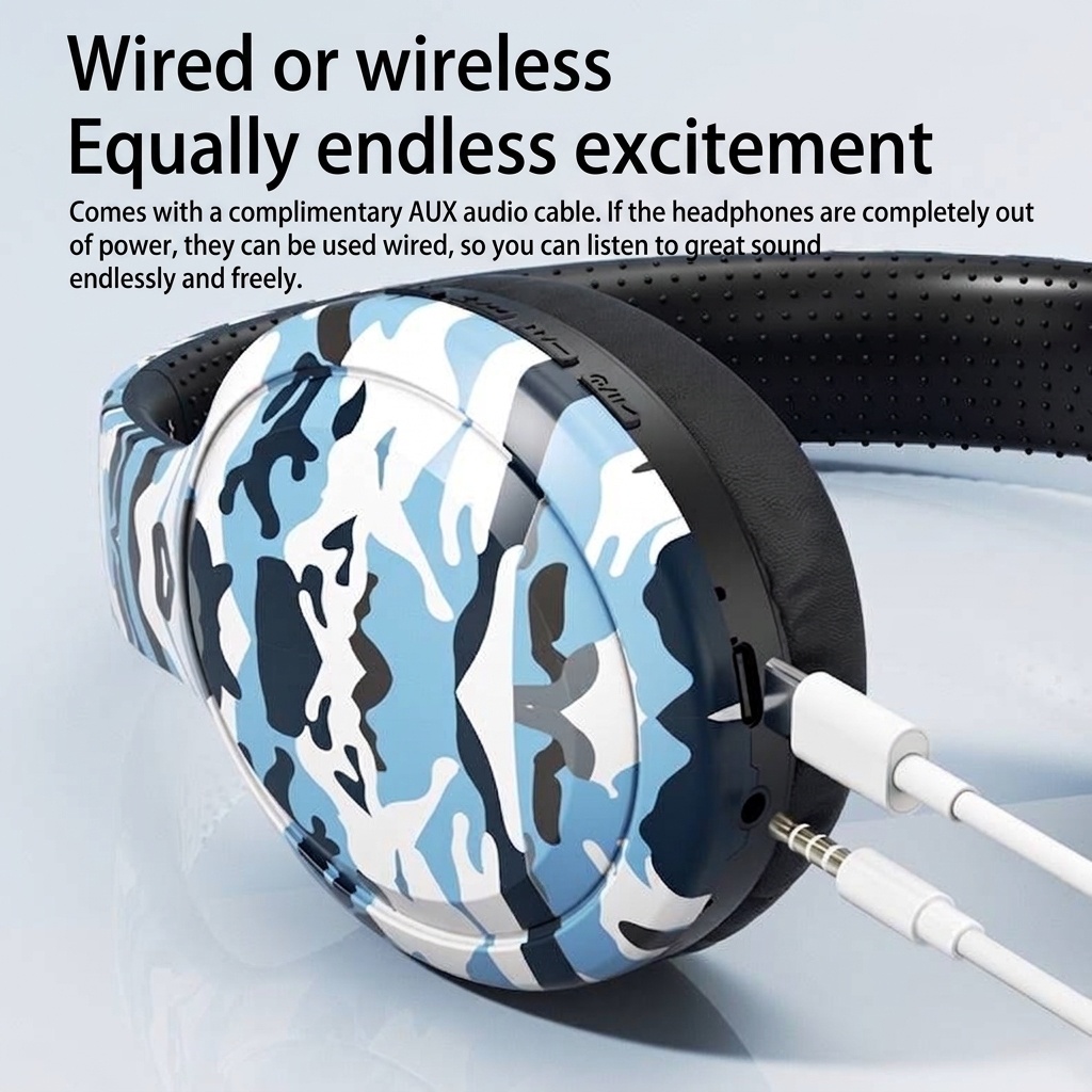 Active Noise Cancelling Wireless Bluetooth 5.0 Over-Ear Headphones with 40mm Drivers, Deep Bass, 30-Hour Battery Life & Memory Foam Ear Pads