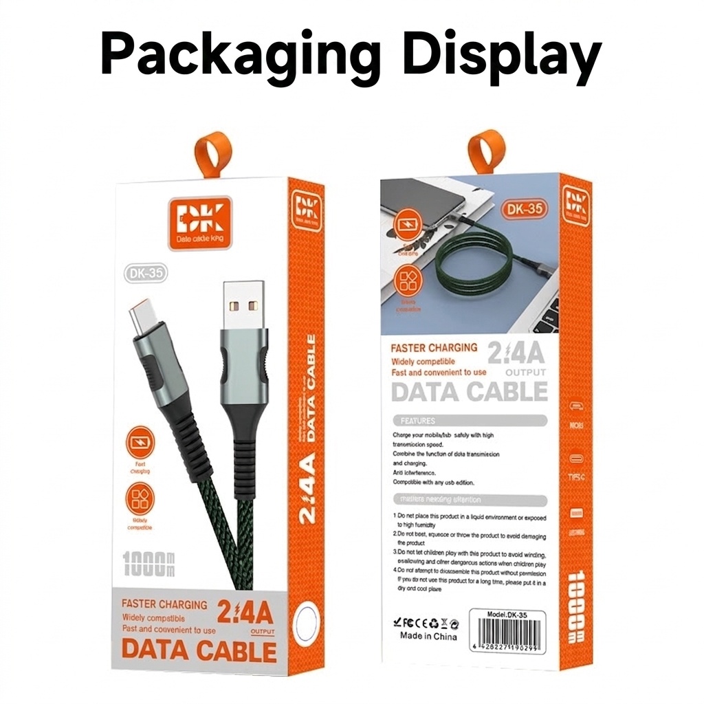 2.4A Multi Charging Cable, Nylon Braided Fast Charger Data Sync Cord for Multiple Devices