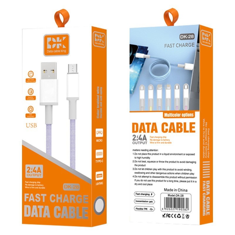 66W Multi-Port Charging Cable, Nylon Braided Universal Fast Charger USB Cord for Phones and Tablets