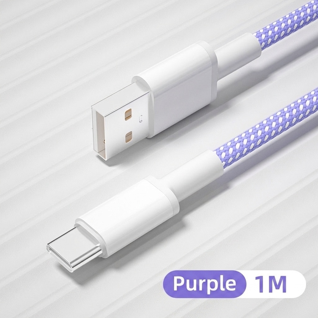 66W Multi-Port Charging Cable, Nylon Braided Universal Fast Charger USB Cord for Phones and Tablets