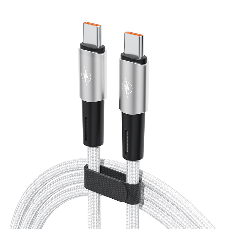 66W Braided Fast Charging USB Cable with Premium Aluminum Alloy Connector for Smartphones