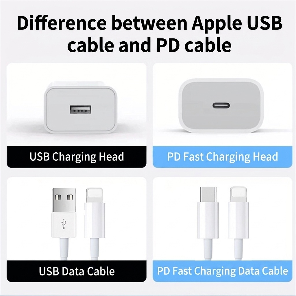 PD snellaadkabel USB-C naar Lightning, slimme chip MFi-gecertificeerde kabel voor iPhone 14/13/12