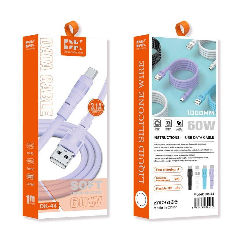 66W 5A Fast Charging USB Cable, Durable Cord with Reinforced TPE Joints for Extended Lifespan