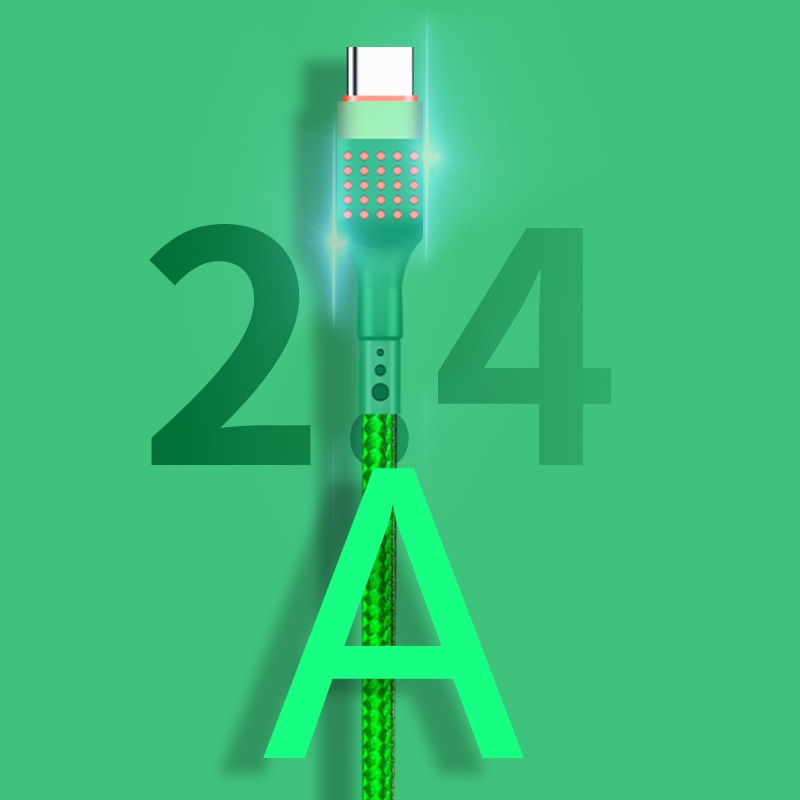 66W Durable Nylon Braided USB Data Cable, Fast Charging Sync Cord for Universal Phones
