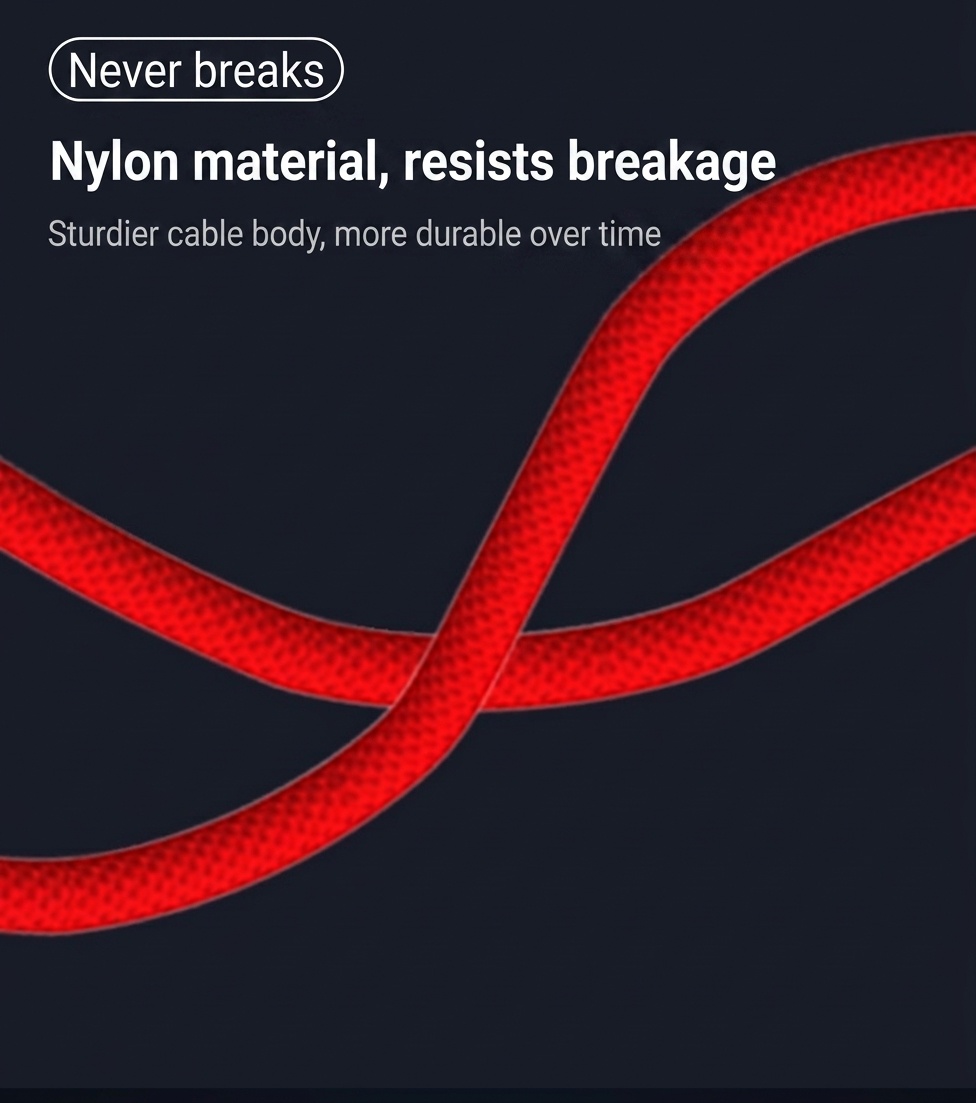Universal Fast Charge Data Cable, Pure Copper Core USB Cord for Stable and Fast Sync