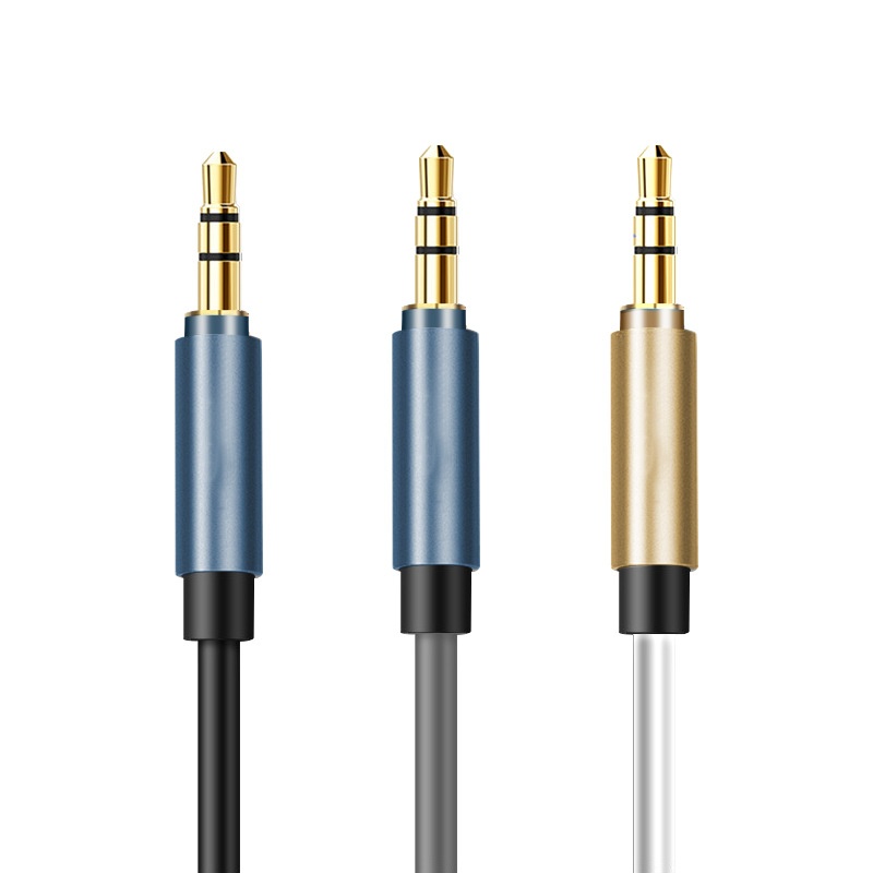 3.5mm Gold-Plated Stereo AUX Audio Cable, Auxiliary Cord for Car, Headphones, Speakers