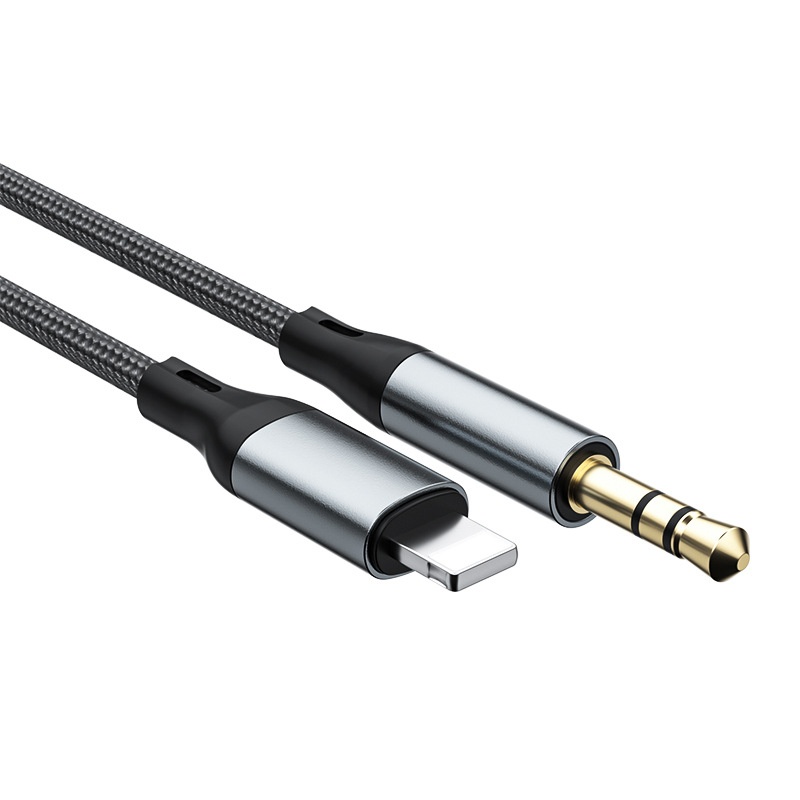 Type-C to 3.5mm Audio Cable, Braided Hi-Fi AUX Cord Adapter for Car Stereo, Headphones