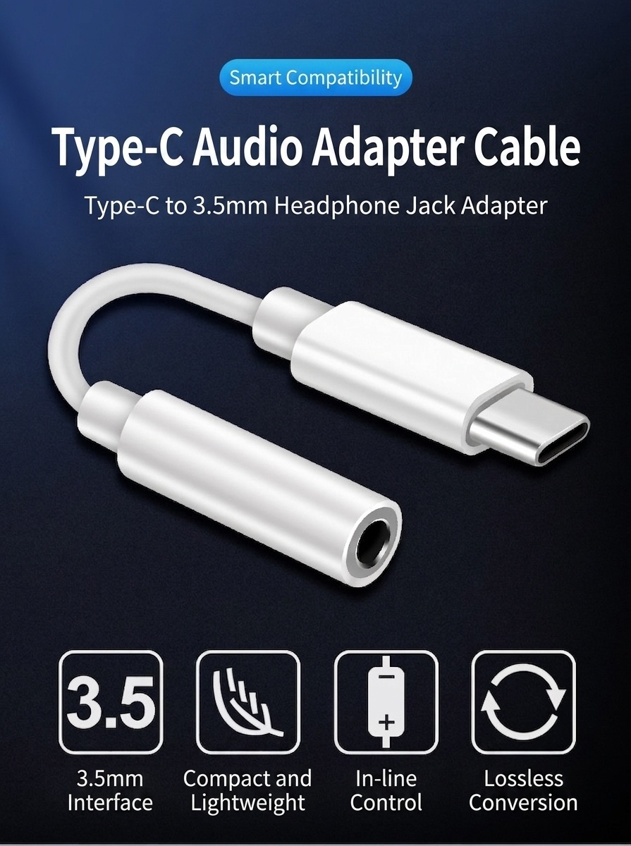 2-in-1 Dual Chip Audio & Charge Adapter, Headphone Jack Splitter for Phones and Tablets