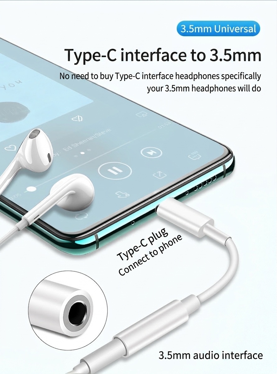 2-in-1 Dual Chip Audio & Charge Adapter, Headphone Jack Splitter for Phones and Tablets
