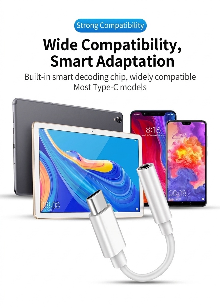 2-in-1 Dual Chip Audio & Charge Adapter, Headphone Jack Splitter for Phones and Tablets
