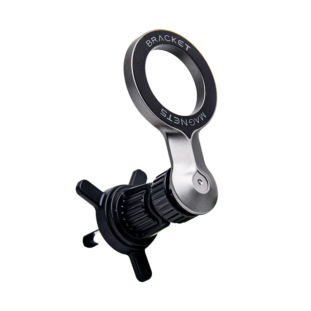 Magnetic Car Phone Mount, Strong Vent Holder for Smartphones, 360° Rotation ABS Hands-Free Navigation, Black
