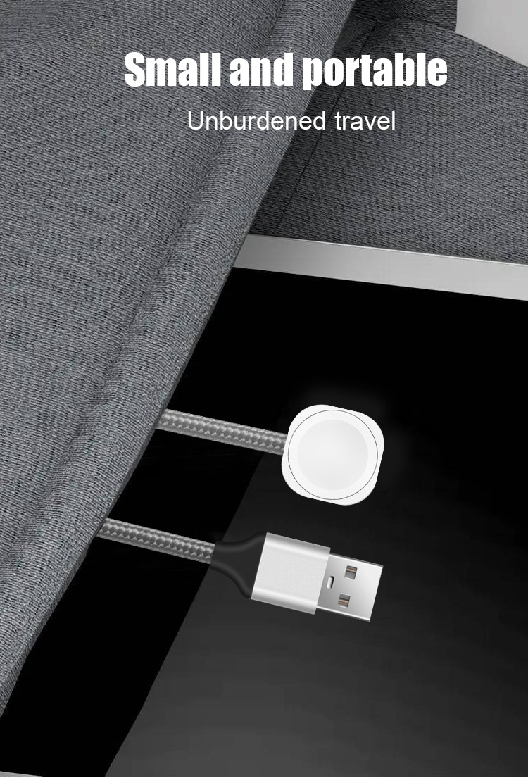 3-in-1 Multi-Charger Cable for Smartwatch, iPhone & Android, Fast Charging Braided Cord, White
