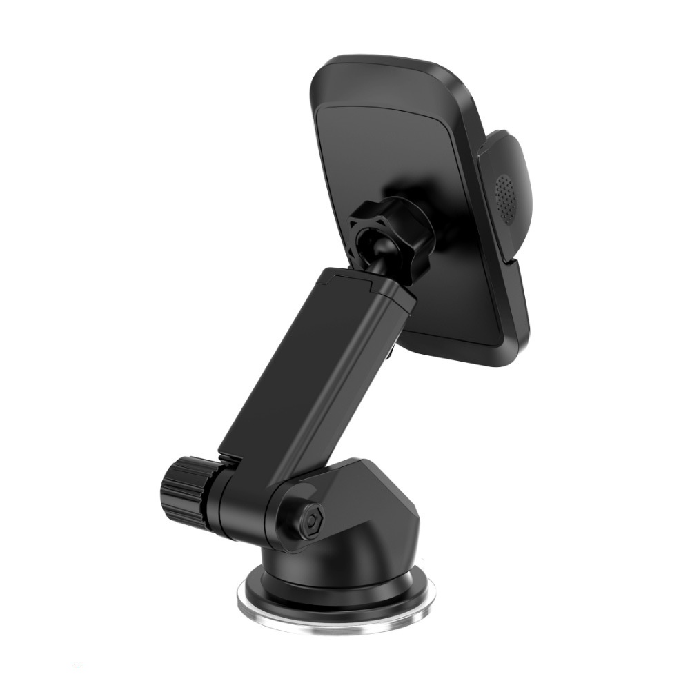 Universal Car Phone Mount, Strong Suction Cup Dashboard & Windshield Holder, 270° Adjustable Arm, Black