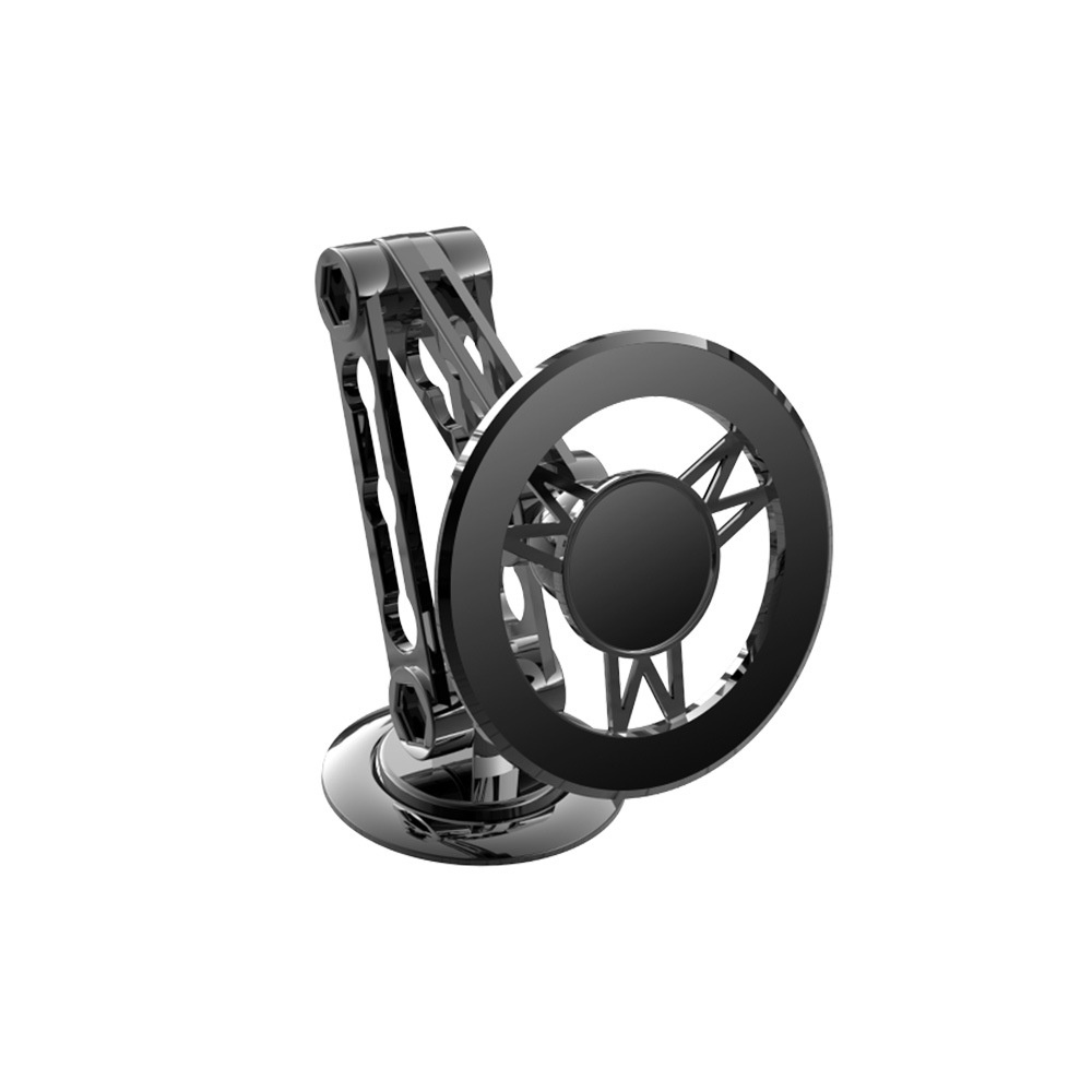 Adjustable Magnetic Phone Holder for Car & Desk Mount, Strong Grip Hands-Free Stand, Black