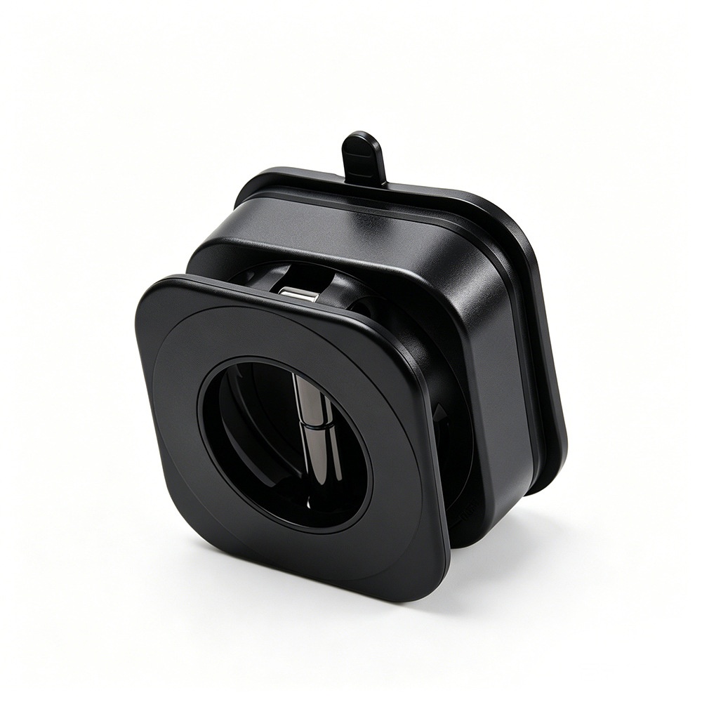 Foldable Magnetic Phone Stand, 360° Rotation Car & Desk Mount with Strong Suction, Black