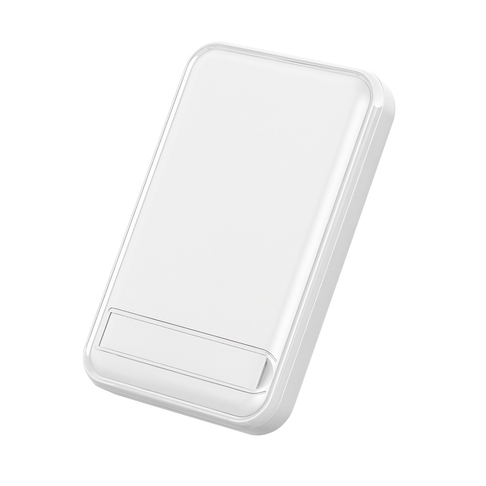 10000mAh Magnetic Wireless Power Bank with Kickstand, 15W Wireless & 22.5W Wired Fast Charging, White/Black